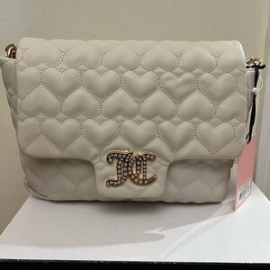 Juicy Couture Quilted Cream Shoulder Bag